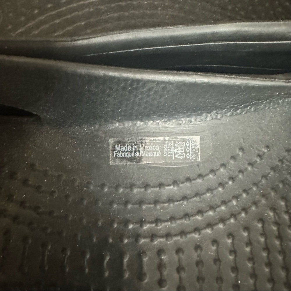 Crocs Kadee Black Slip On Flats Comfort Shoes Women Size 7 Waterproof Garden - Picture 6 of 7